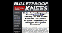 Desktop Screenshot of bulletproofknees.com